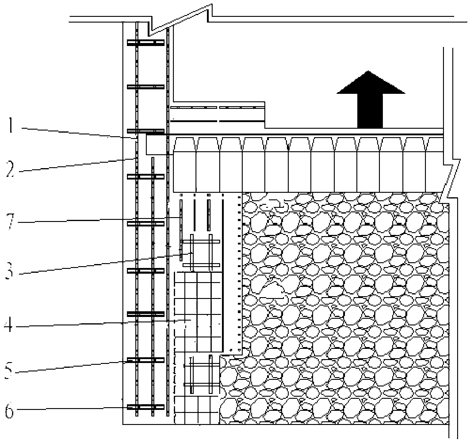 Composite roof thin seam fully-mechanized coal mining face gob-side entry retaining method