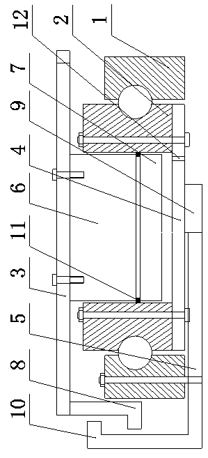 Integrated lifting mechanism of hydraulic cylinder of rotary table