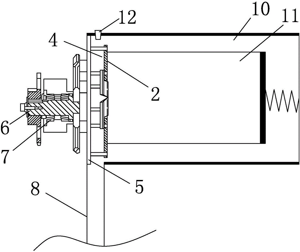 Device for rotary cutting of blocky dry ice