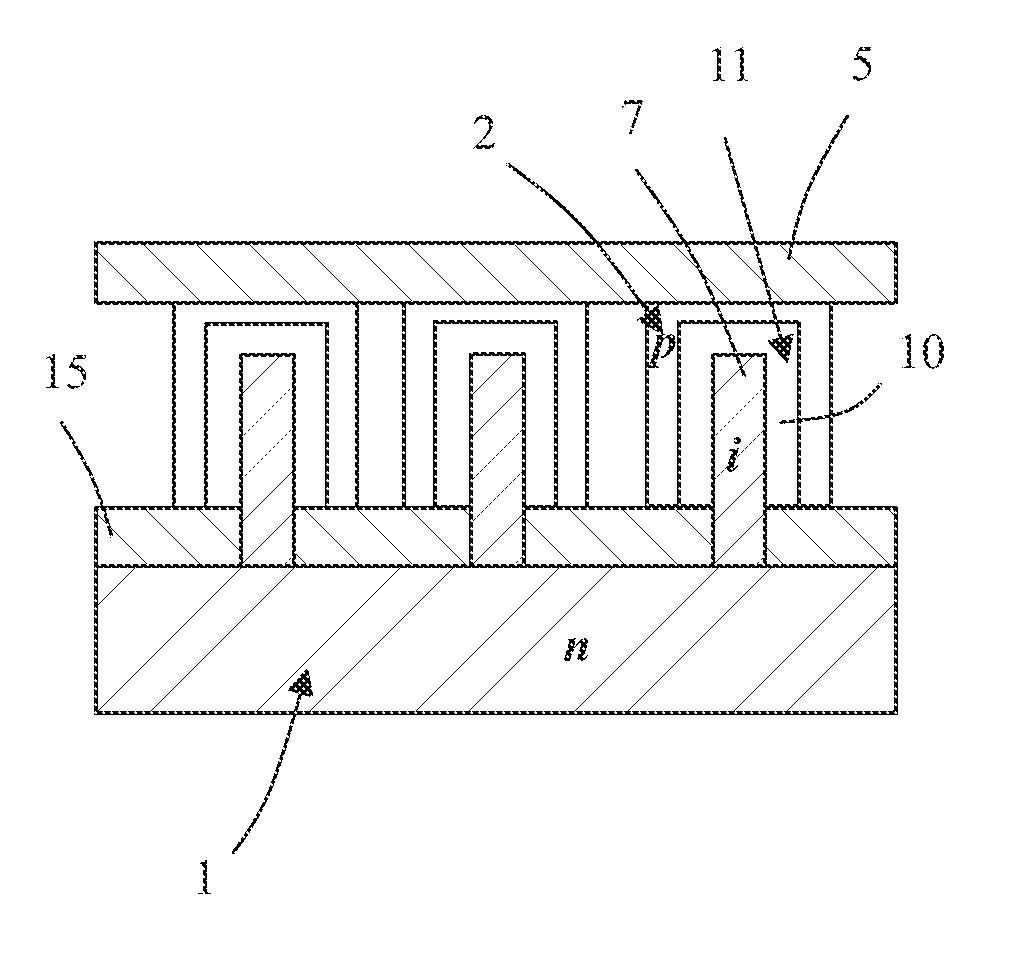 Nanostructured photodiode