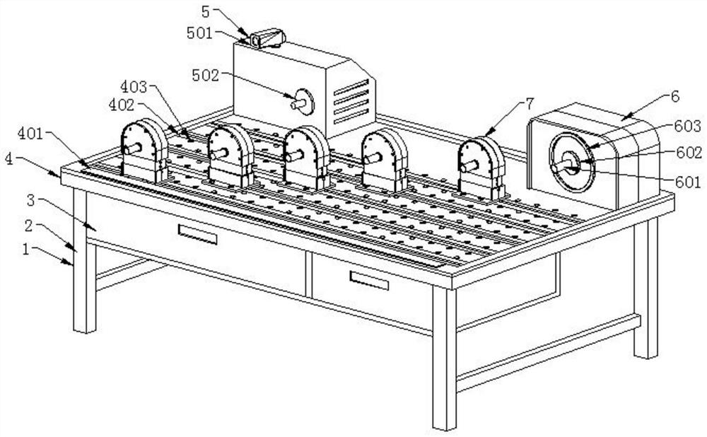 Mechanical transmission demonstration workbench