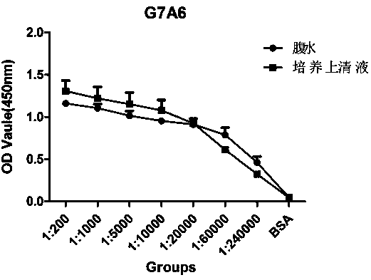Anti-Ebola virus vp40 protein monoclonal antibody g7a6 and its application