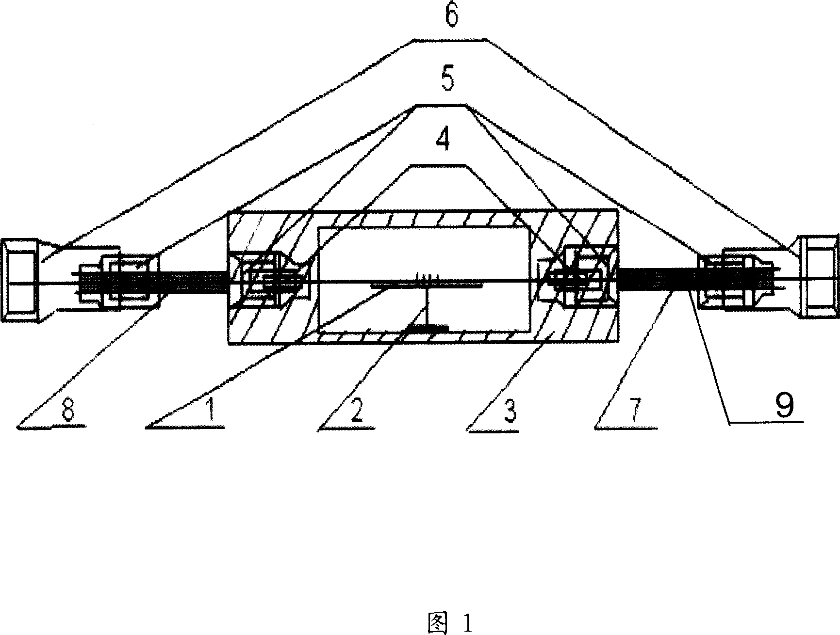 Package structure of optical fiber grating temperature sensor