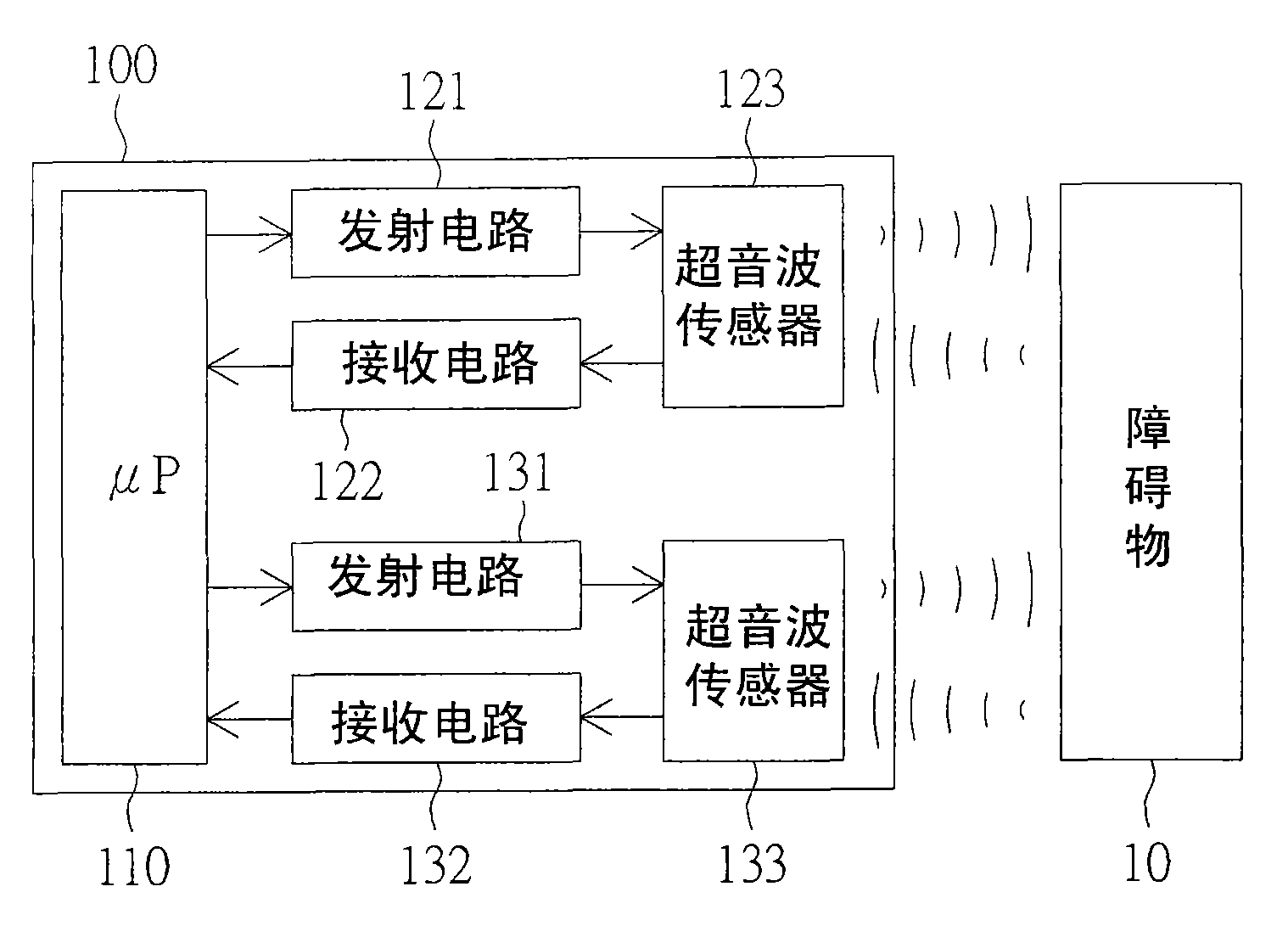 Method for operating ultrasonic wave sensor