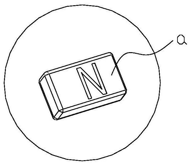 Neodymium-iron-boron permanent magnet distribution device and distribution method