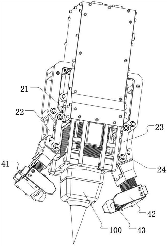 Grabbing device for petroleum exploration wireless node