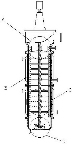 A scraper type thin film evaporator and its application method