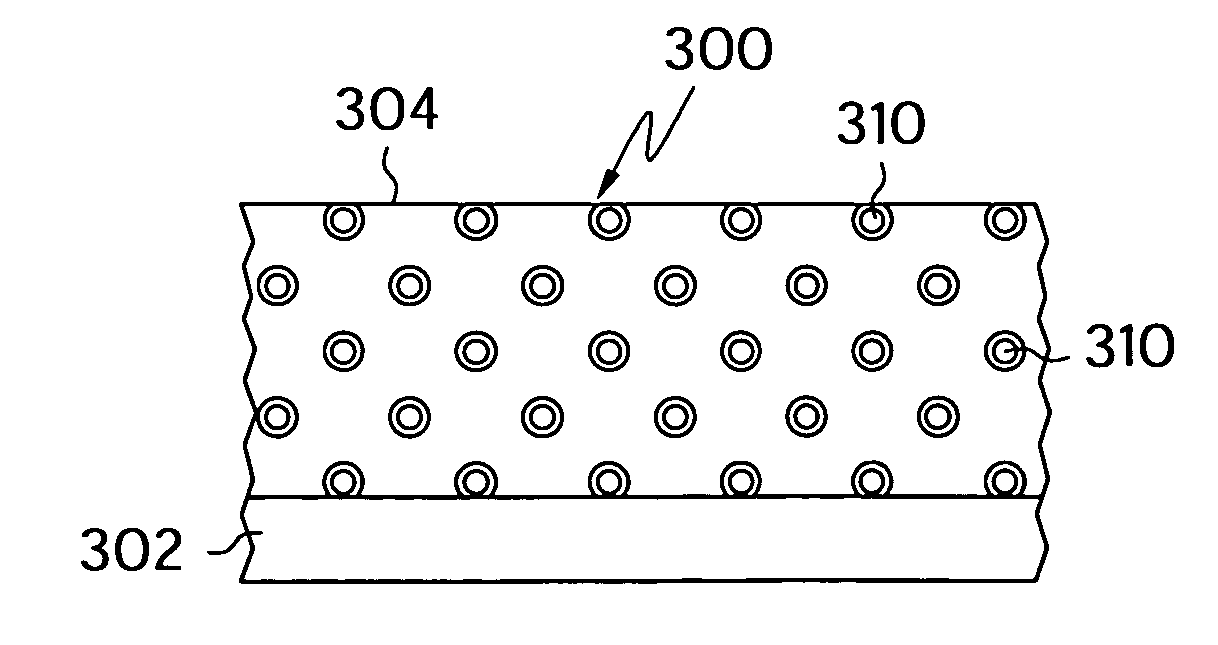 Water-based polishing pads having improved contact area
