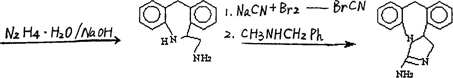 Chemical synthesis method for epinastine