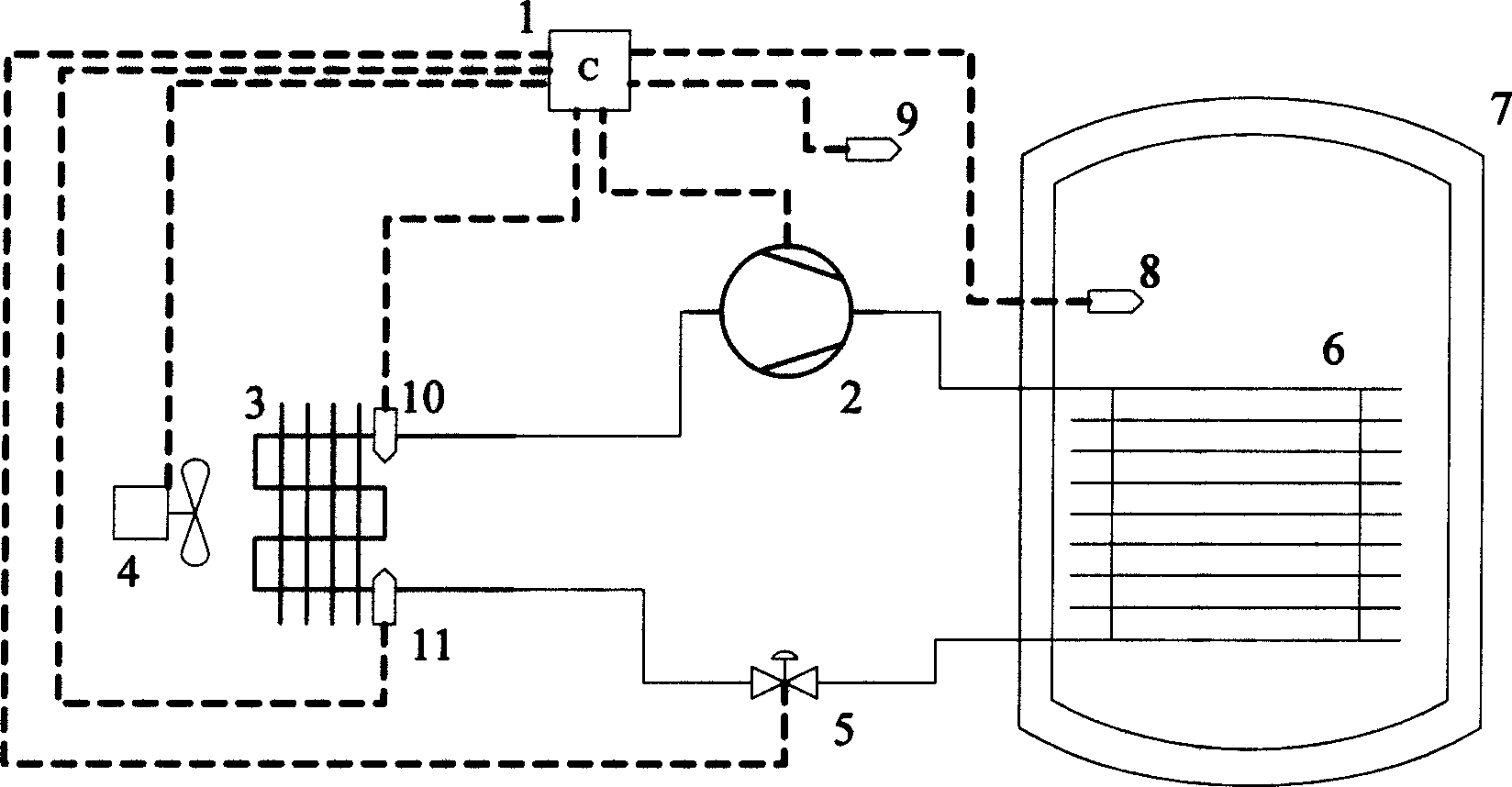 Intelligent type heat pump water heater