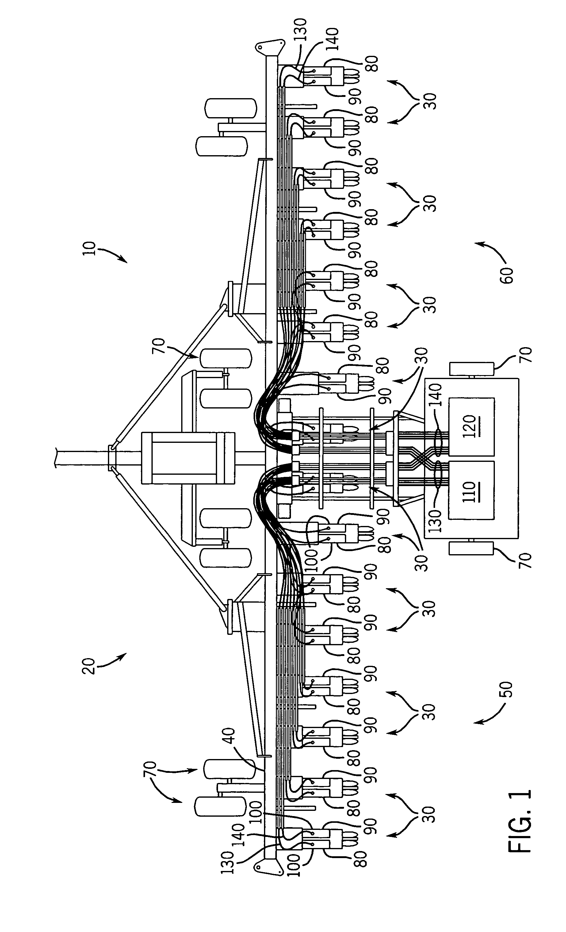 System and method for distributing multiple materials from an agricultural vehicle