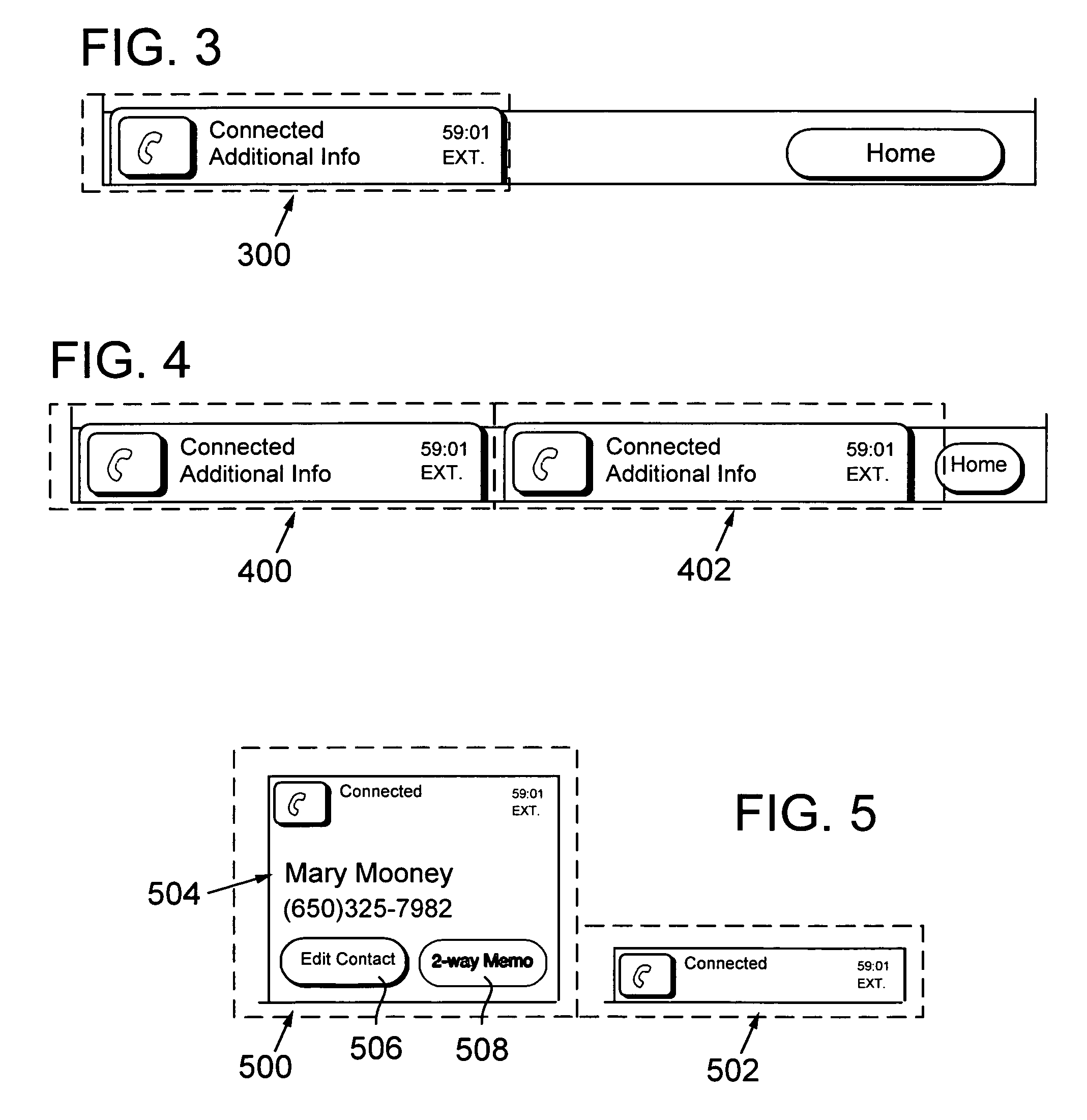 Common visual and functional architecture for presenting and controlling arbitrary telephone line features