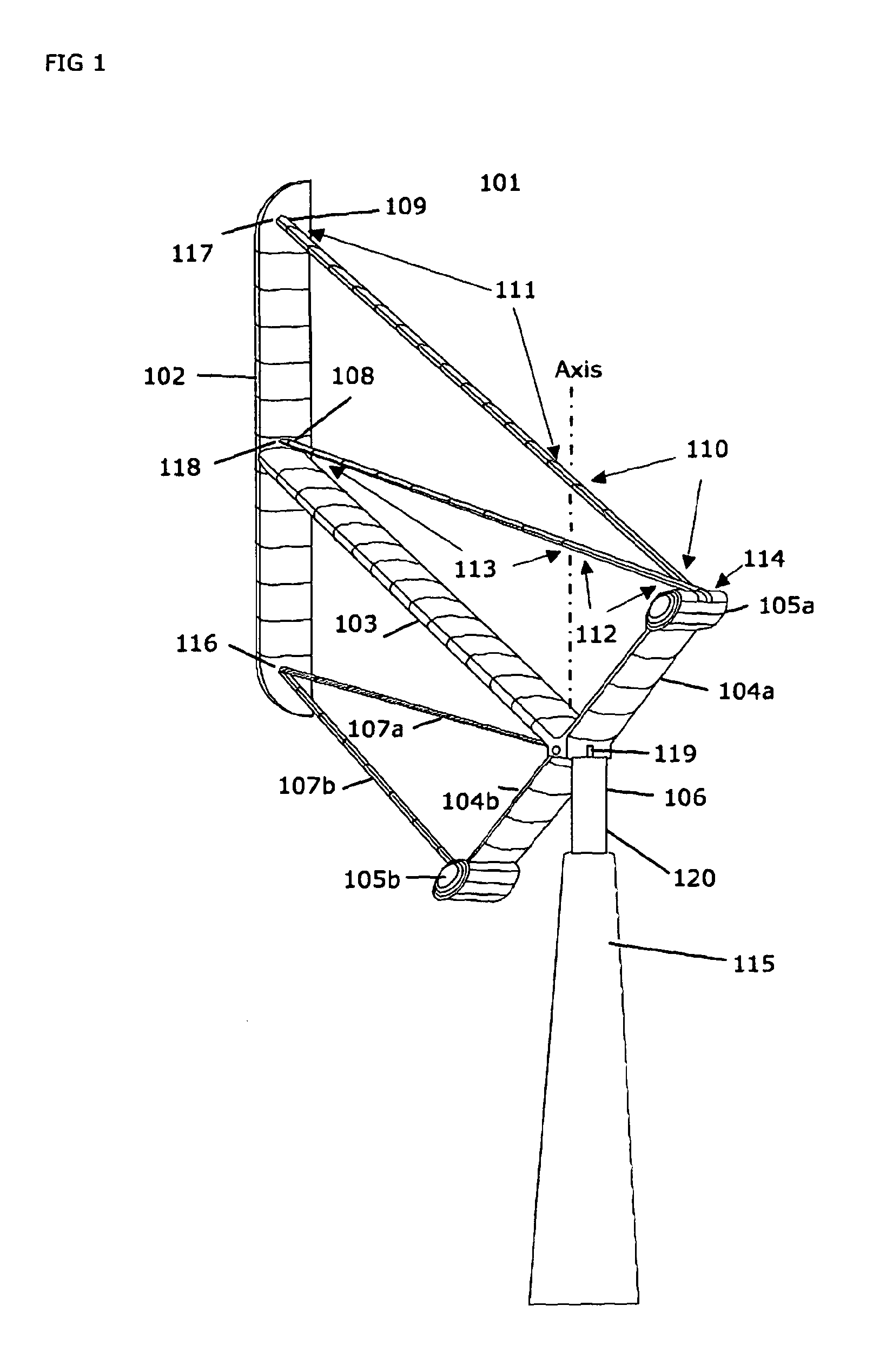 System and Method for a Vertical Axis Wind Turbine