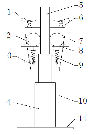 Annular self-locking type hydraulic leg