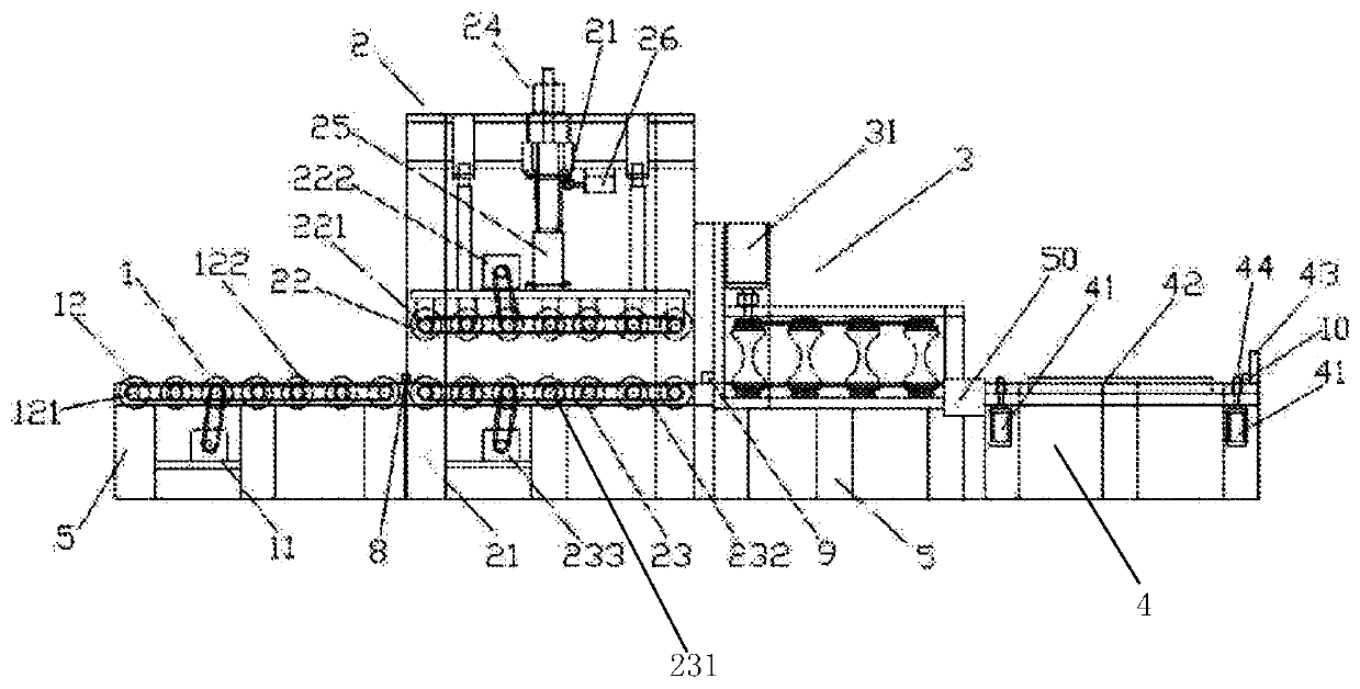 A steel pipe straightening machine