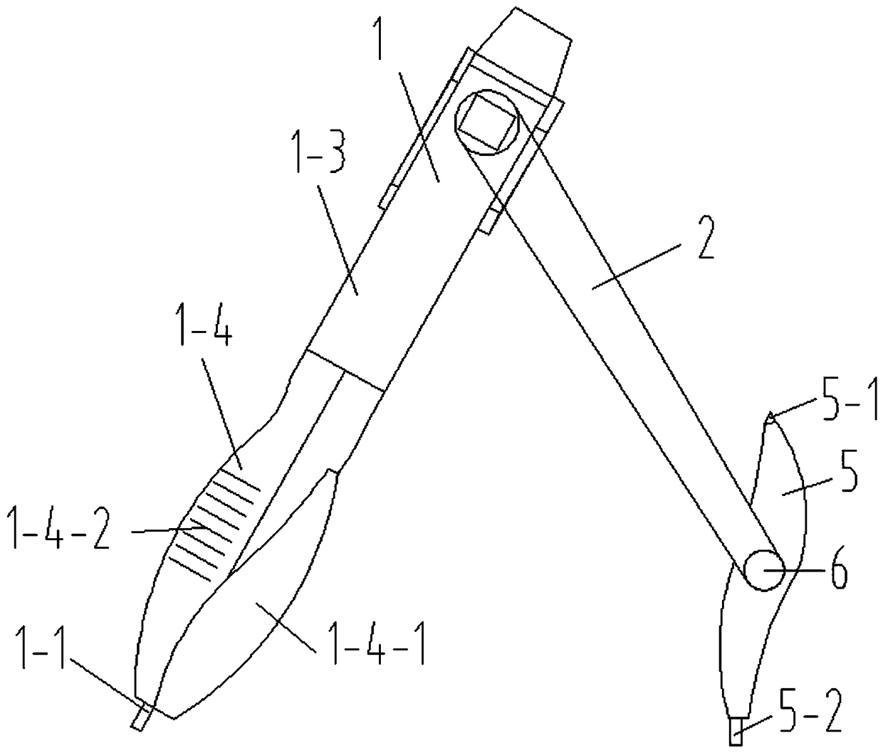 A kind of multifunctional drawing compasses