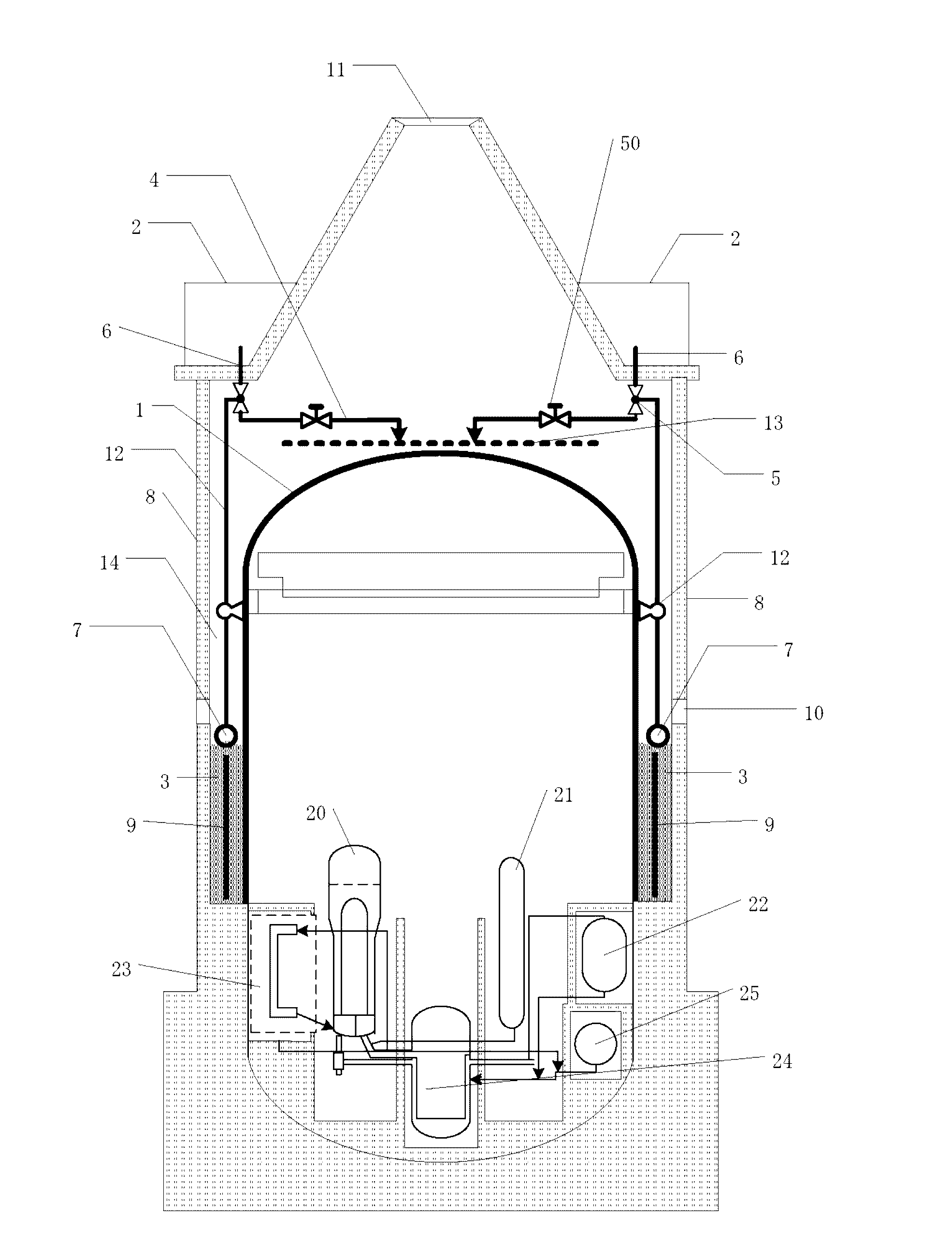 Nuclear power plant containment cooling system and spray flow control method therefor