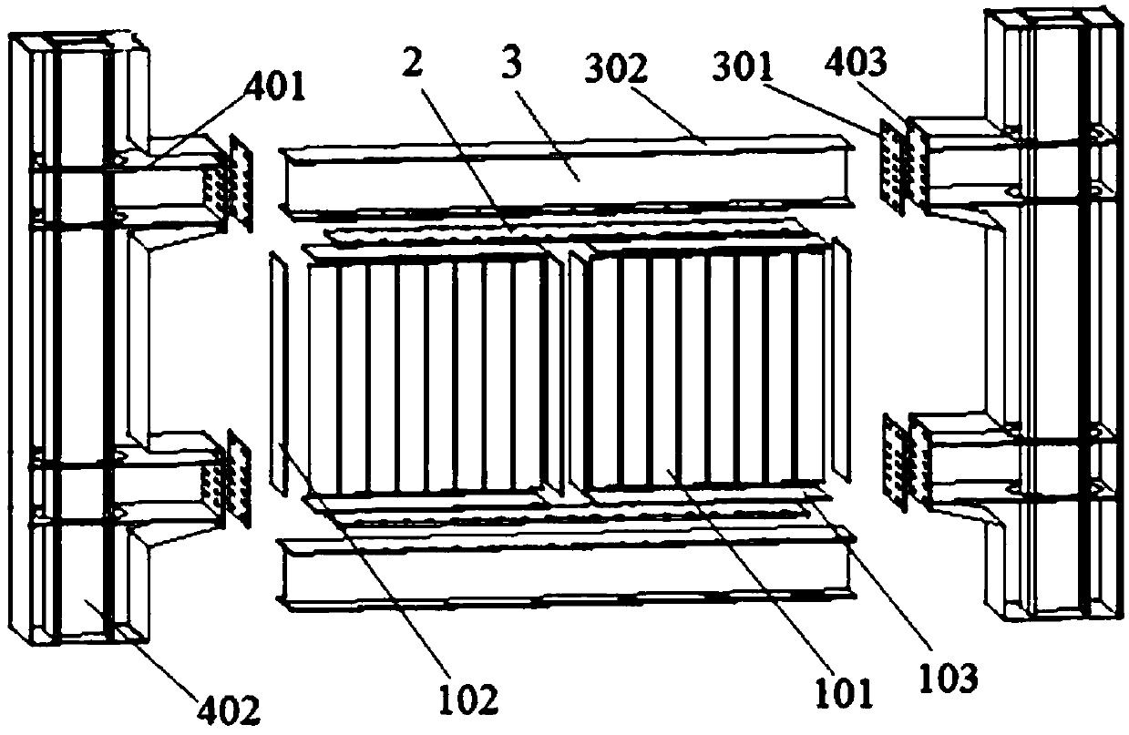 Assembly-type ribbed steel plate-shear wall