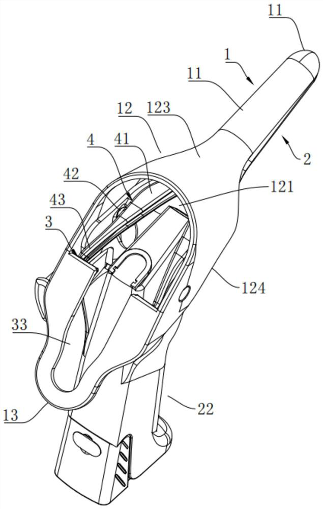 Expansion structure and four-wing vaginal dilator