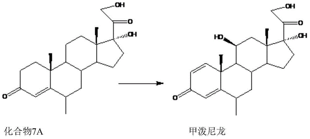 11beta-hydroxy-1,4-diene-3,20-dione steroid prepared through combined fermentation of absidia and arthrobacter