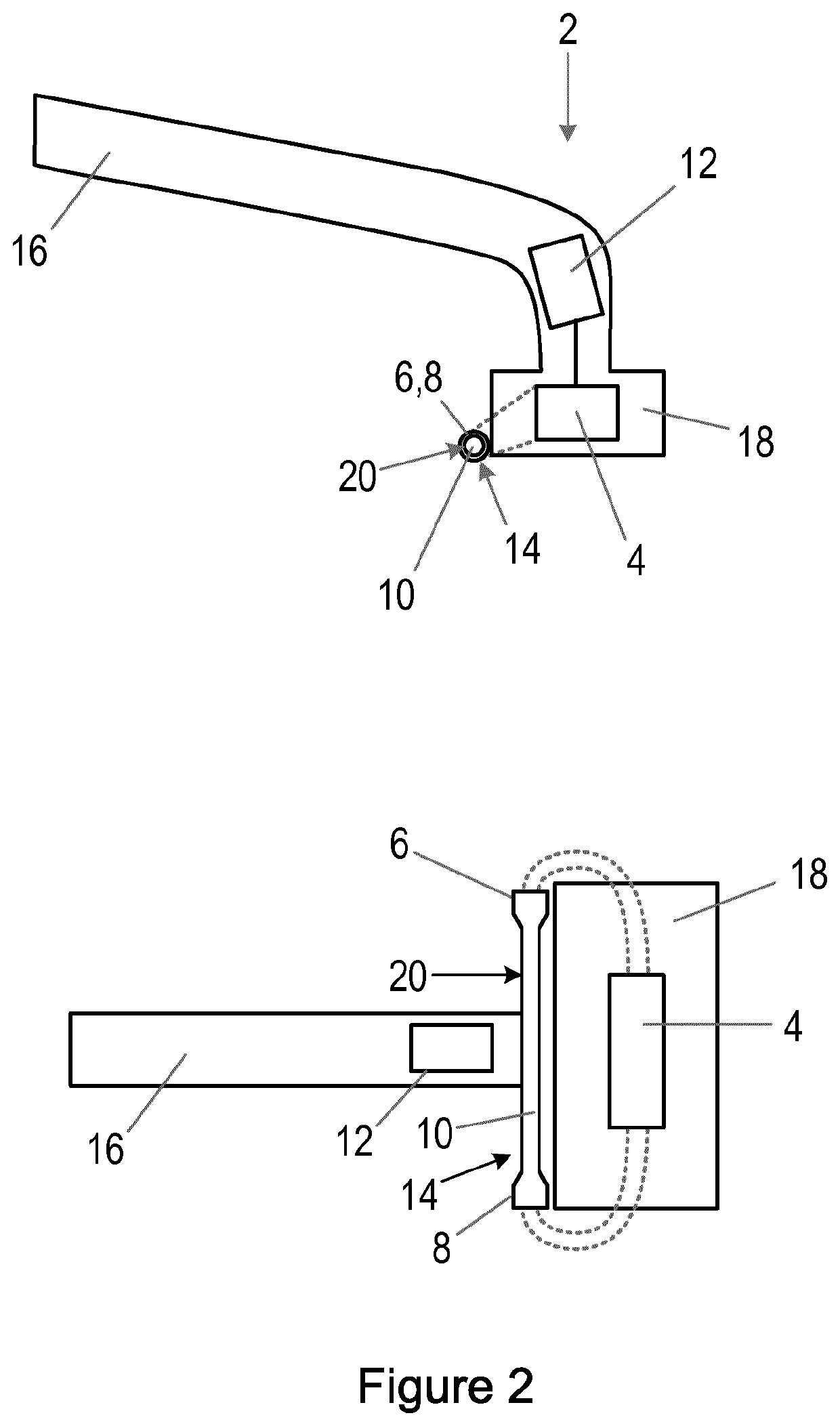 A hair cutting device using pulsed radiation