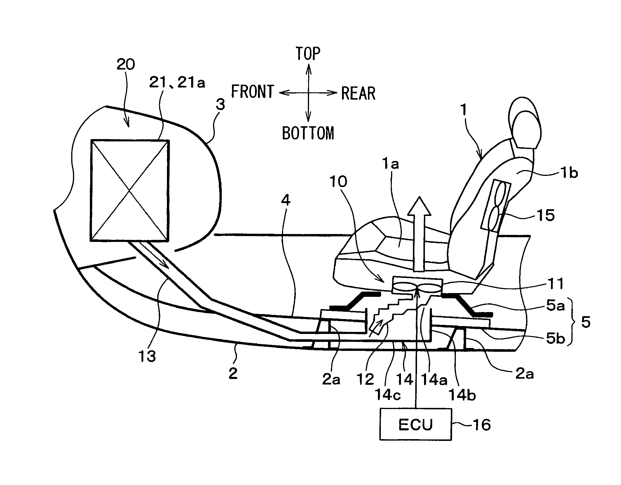 Vehicular seat air-conditioning system