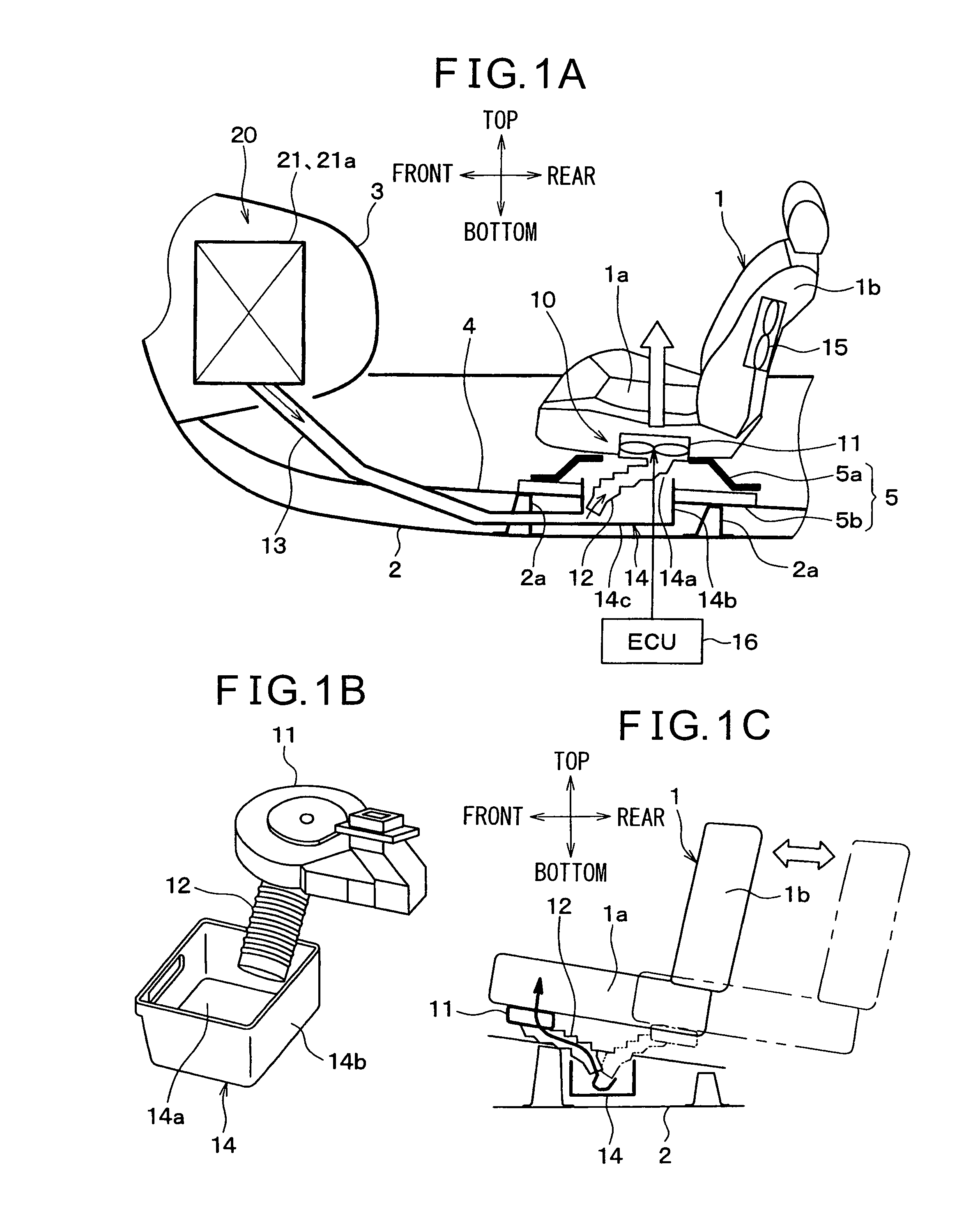 Vehicular seat air-conditioning system