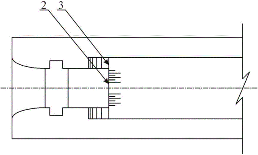 An air-entrained ridge layout structure suitable for high head flood discharge tunnels