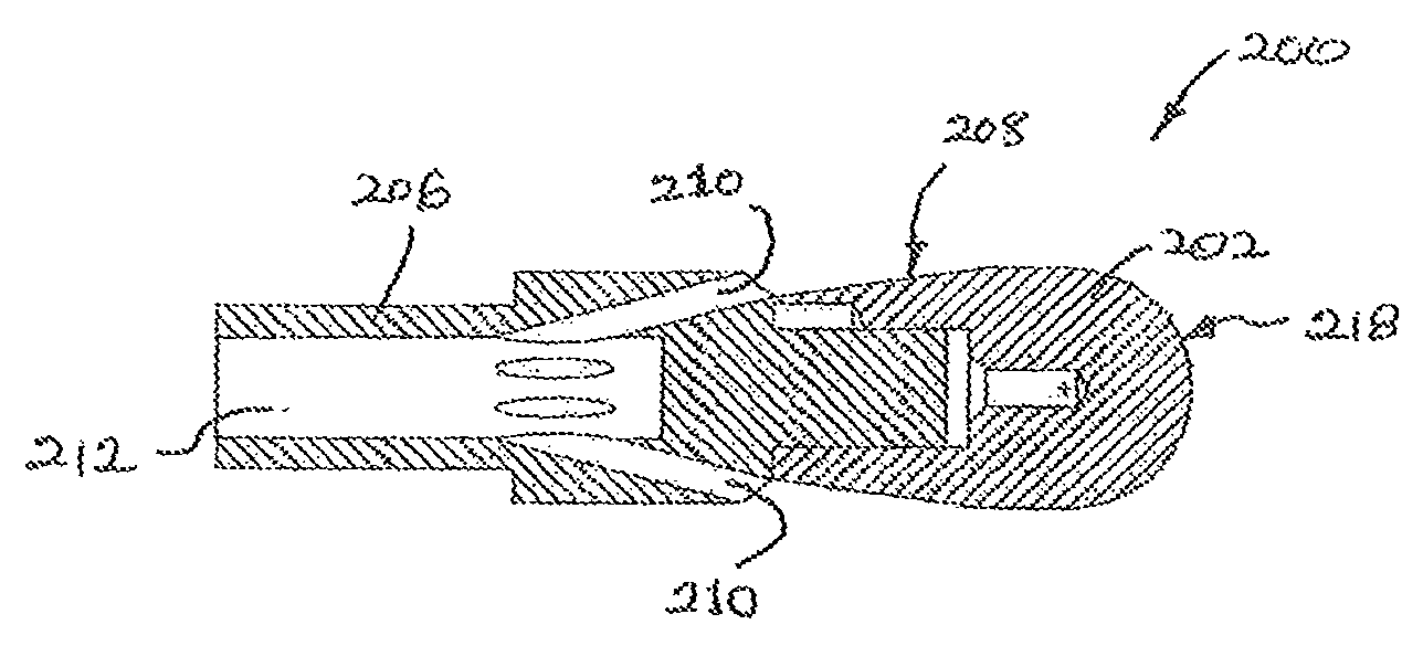 Irrigated ablation catheter having parallel external flow and proximally tapered electrode