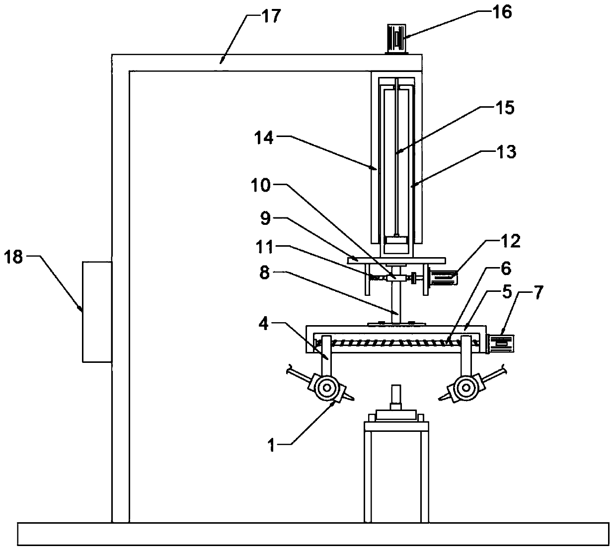 Rotary spot welding machine of clutch assembly