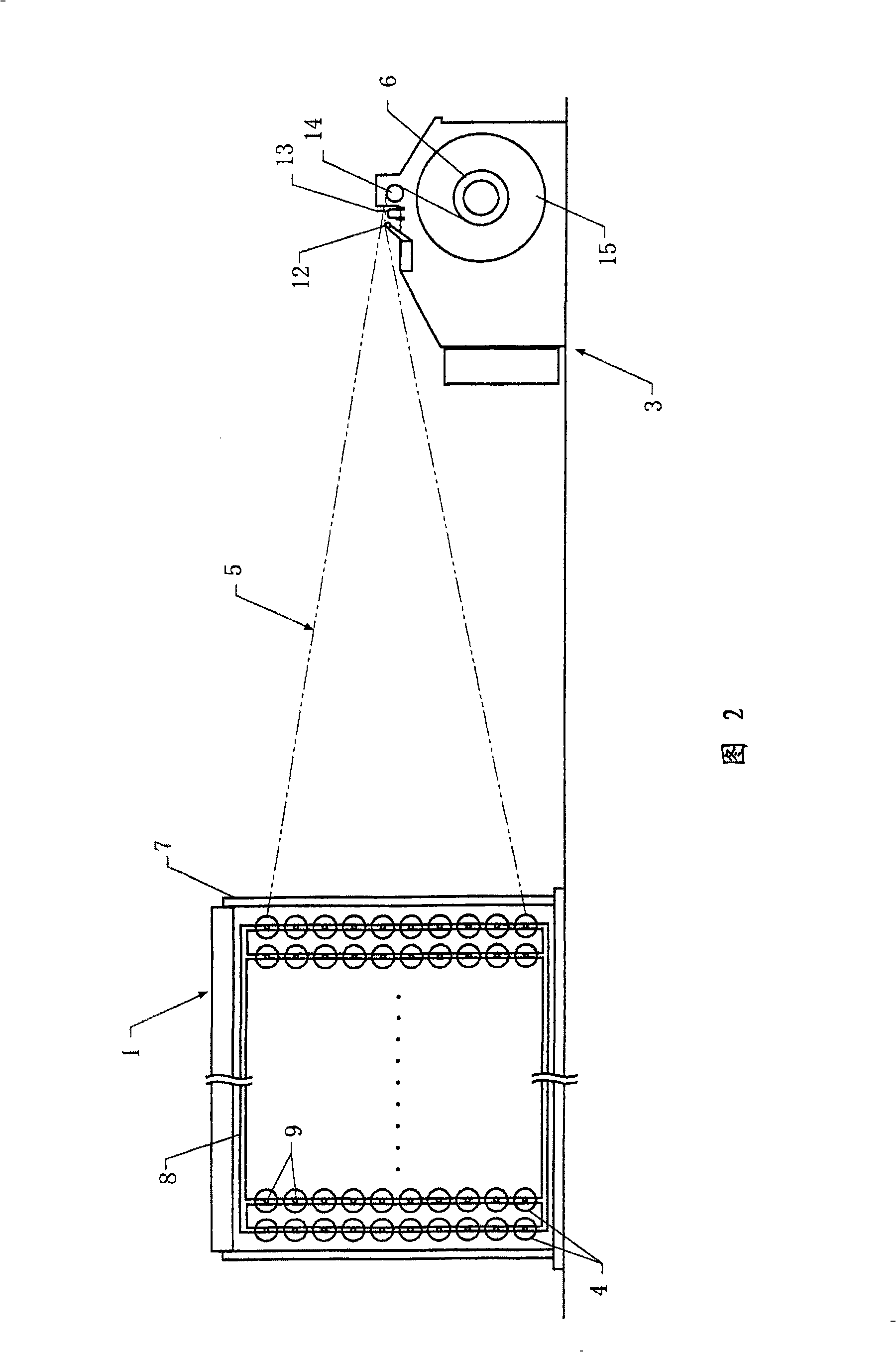 Beaming method of warp shaft