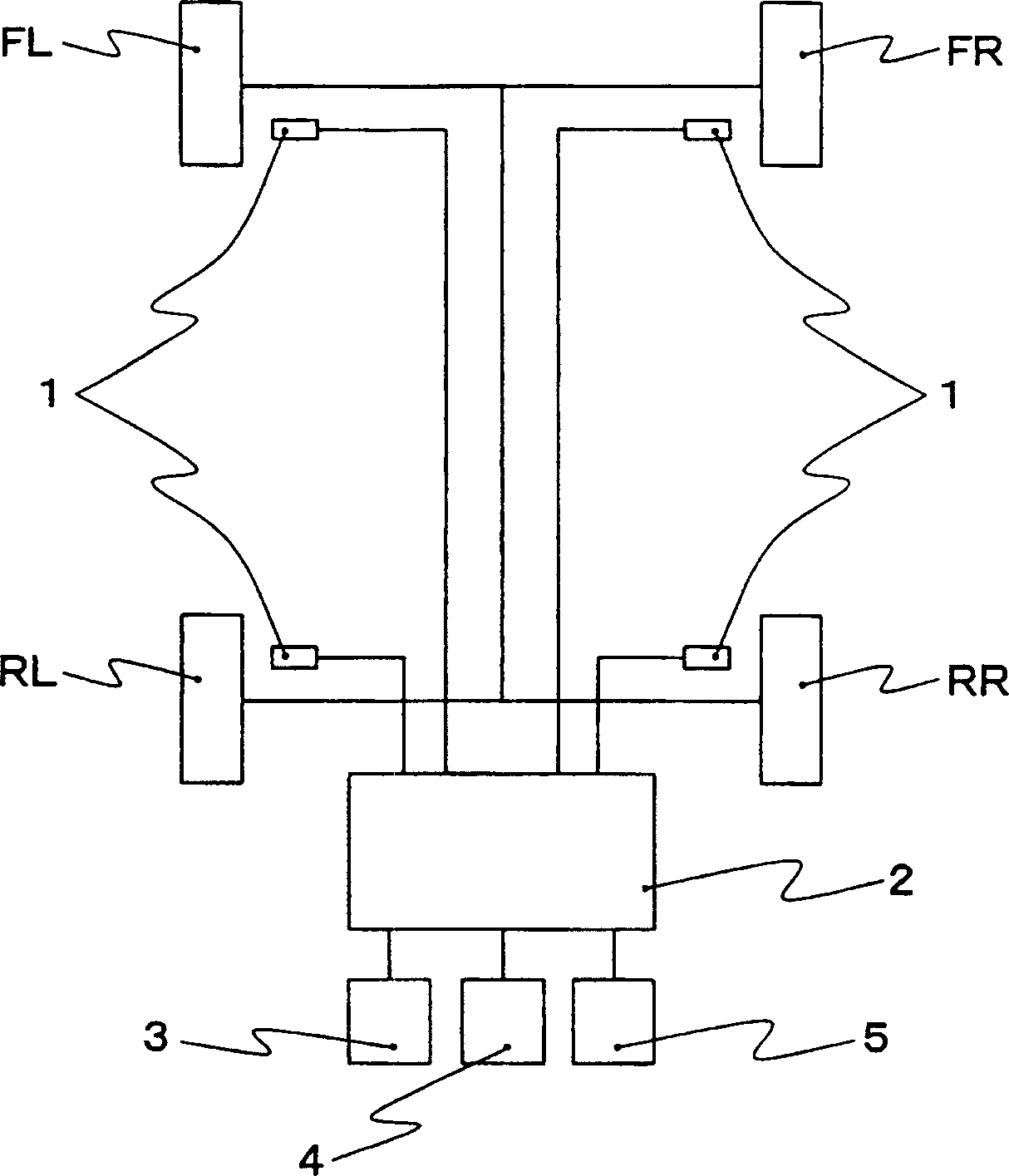 Means for detecting loss of pneumatic pressure in tire and device for the purpose