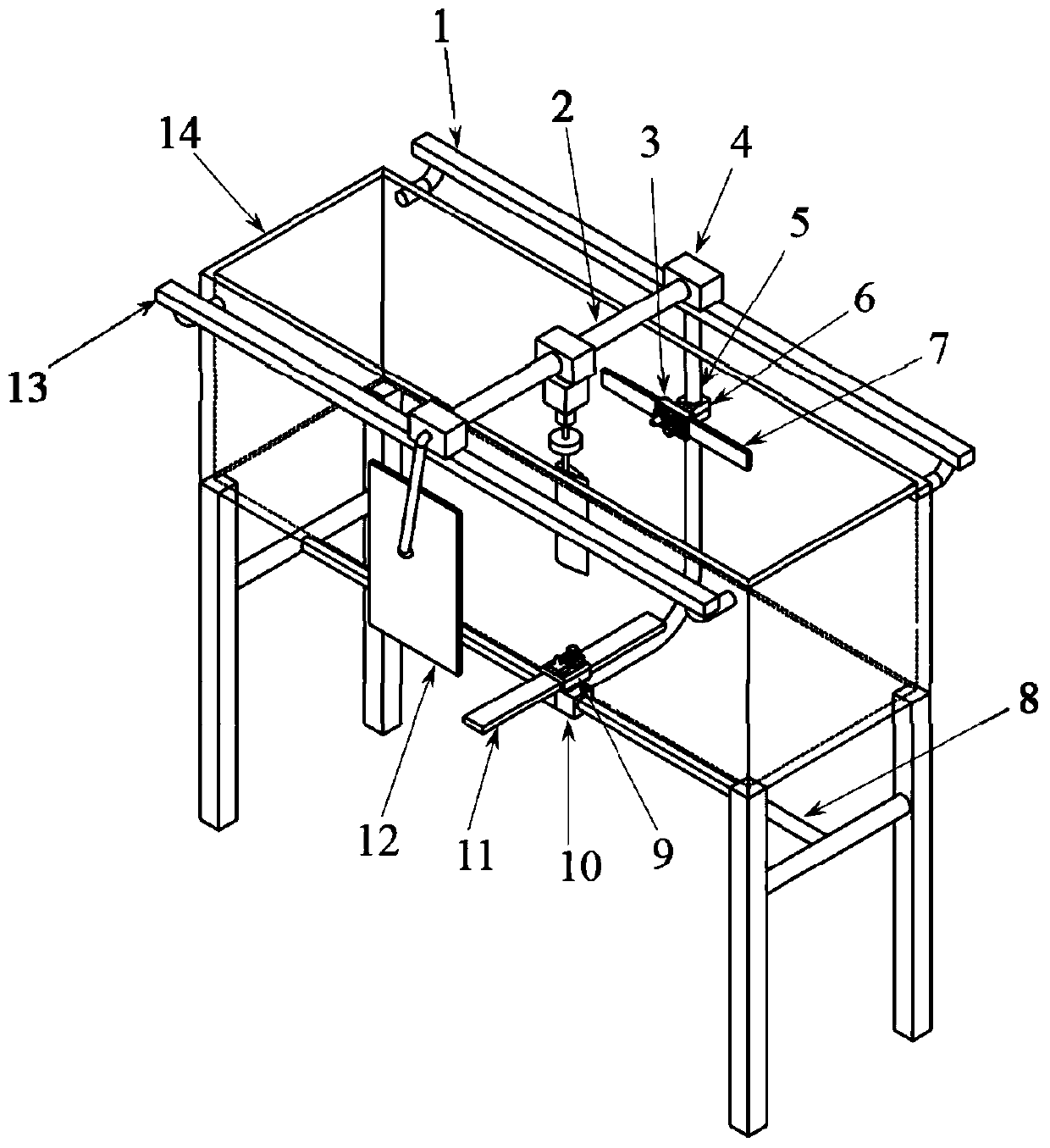 A flow field measurement system and measurement method under model pitching motion