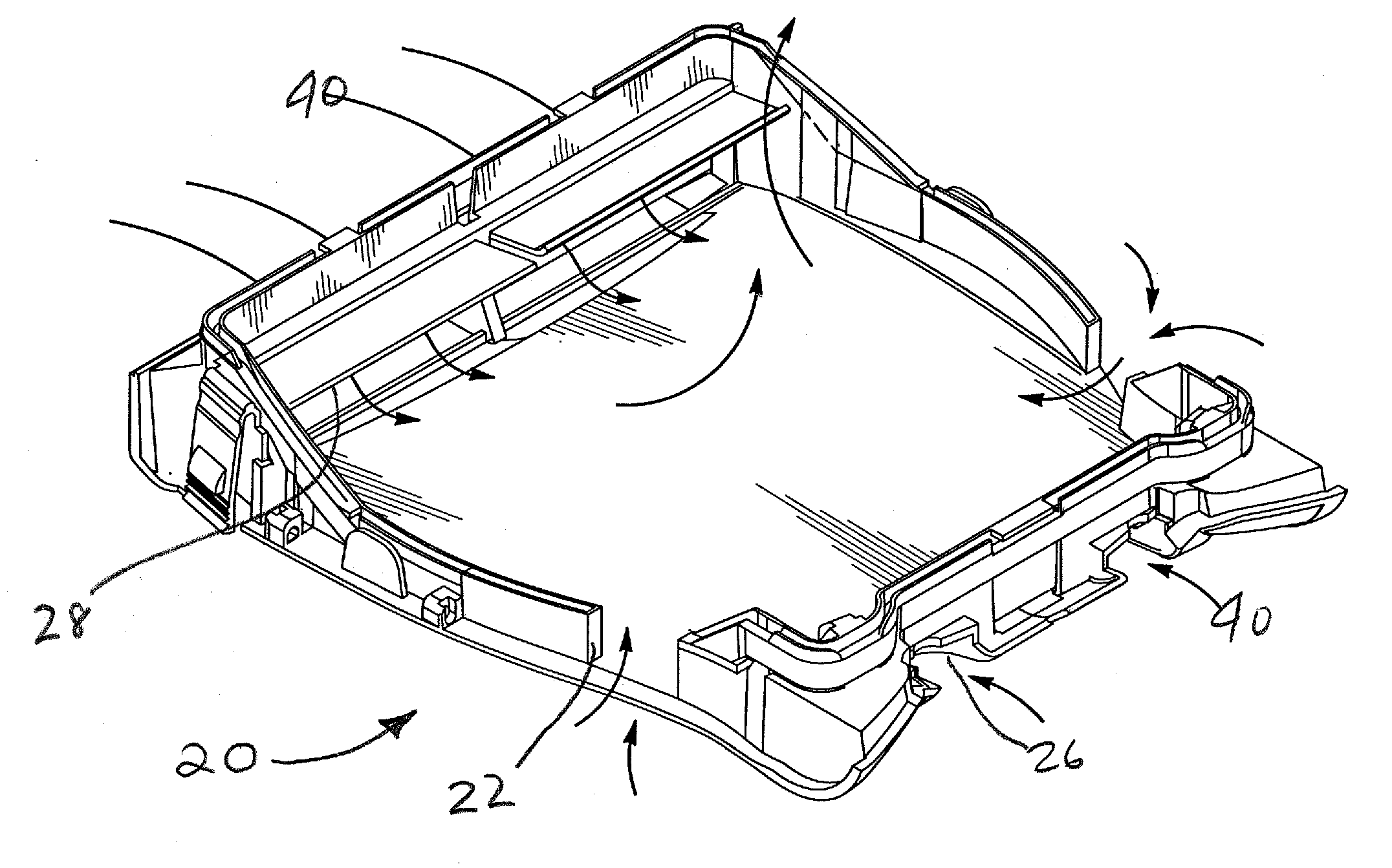 Pool cleaning vehicle having side vents and ducts