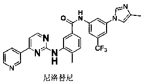 Thiazol-aminobenzamide acetate derivative and application thereof