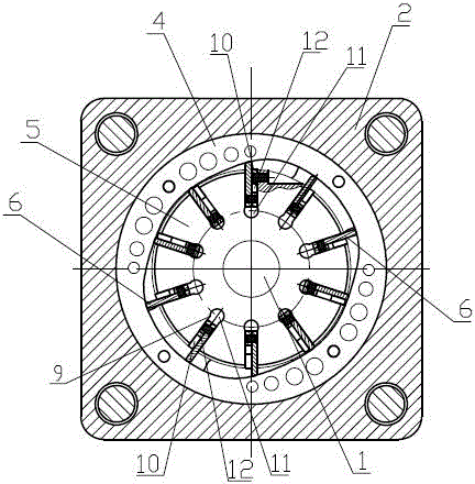 A stepped blade hydraulic machine