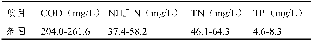 Integrated treatment device for low-carbon nitrogen ratio sanitary sewage