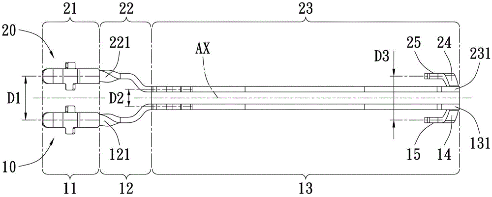 Coupling terminal structure of electrical connector and electrical connector