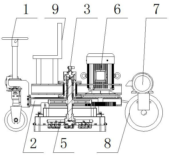 Special degumming vehicle for airport runway pavement