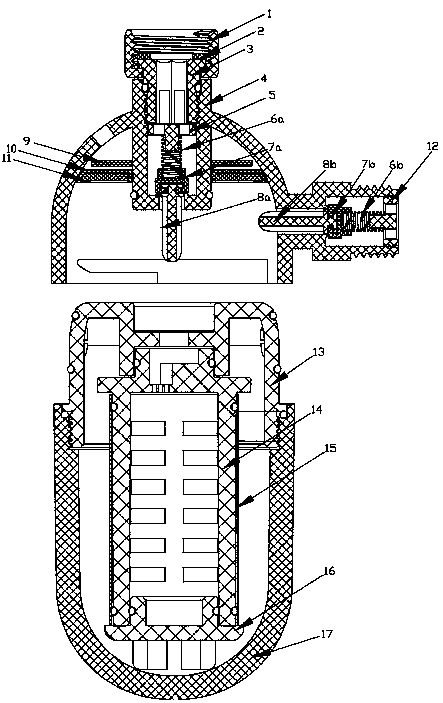 End filter capable of automatically closing water inlet and water outlet during maintenance and replacement