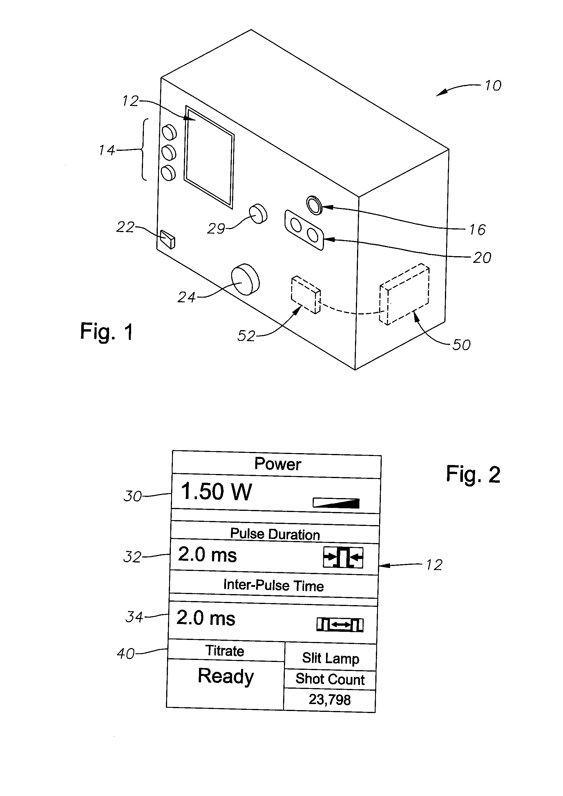 Apparatus and method for auto-titrating a laser