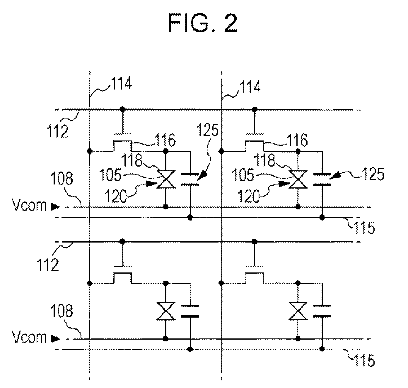 Liquid crystal display, control method thereof and electronic device for minimizing flicker