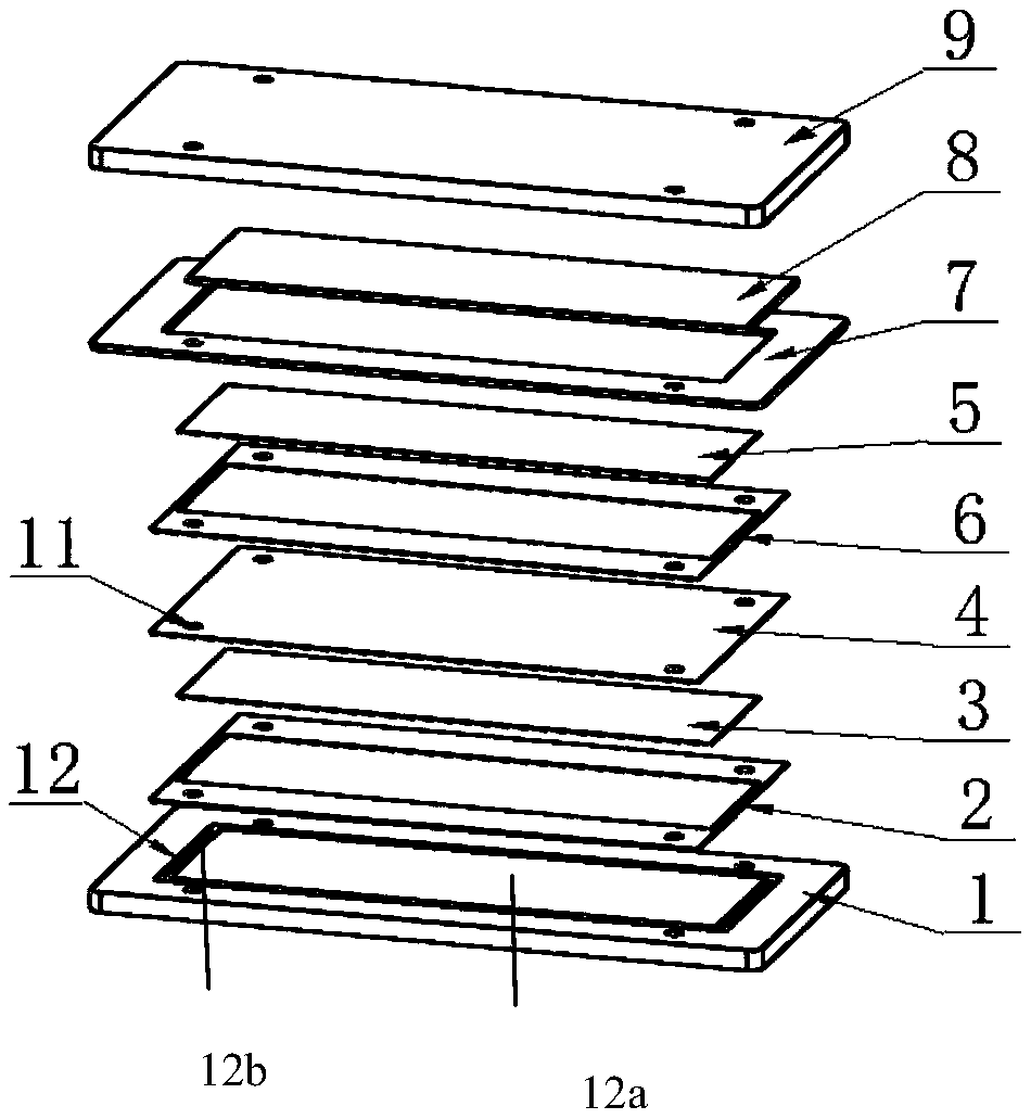 Fuel cell membrane electrode preparation process and hot-pressing mould thereof