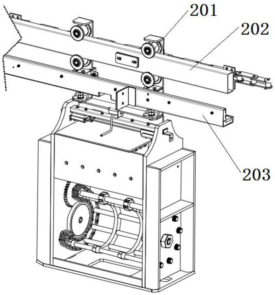 Hanging mechanism, workpiece processing device and workpiece processing system