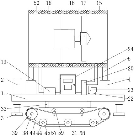 Telescopic explosion-proof fan convenient to move and suitable for various ground environments