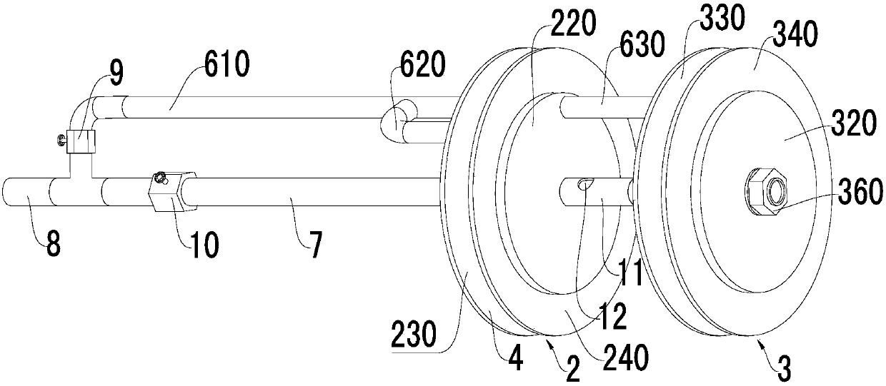 Gas-saving structure for pipeline argon arc welding