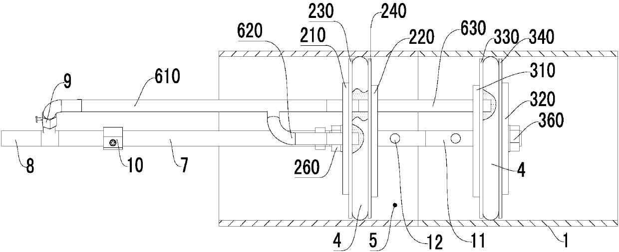 Gas-saving structure for pipeline argon arc welding