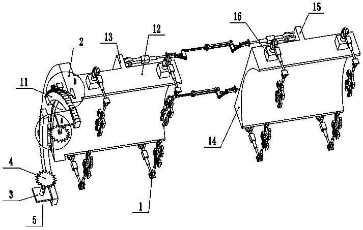 A tiltable and steerable branch pruning machine