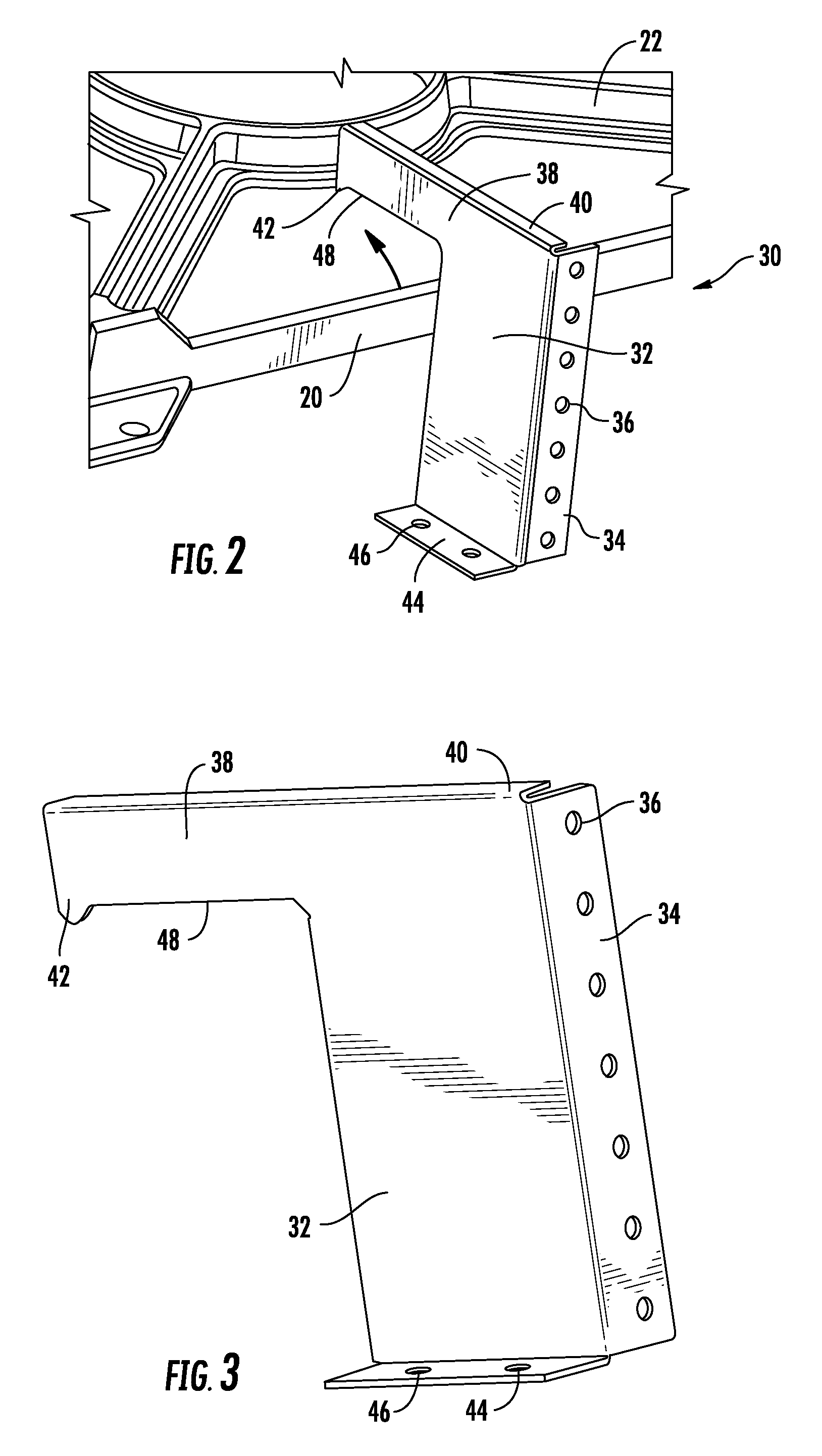Home appliance with unitary anti-tip bracket