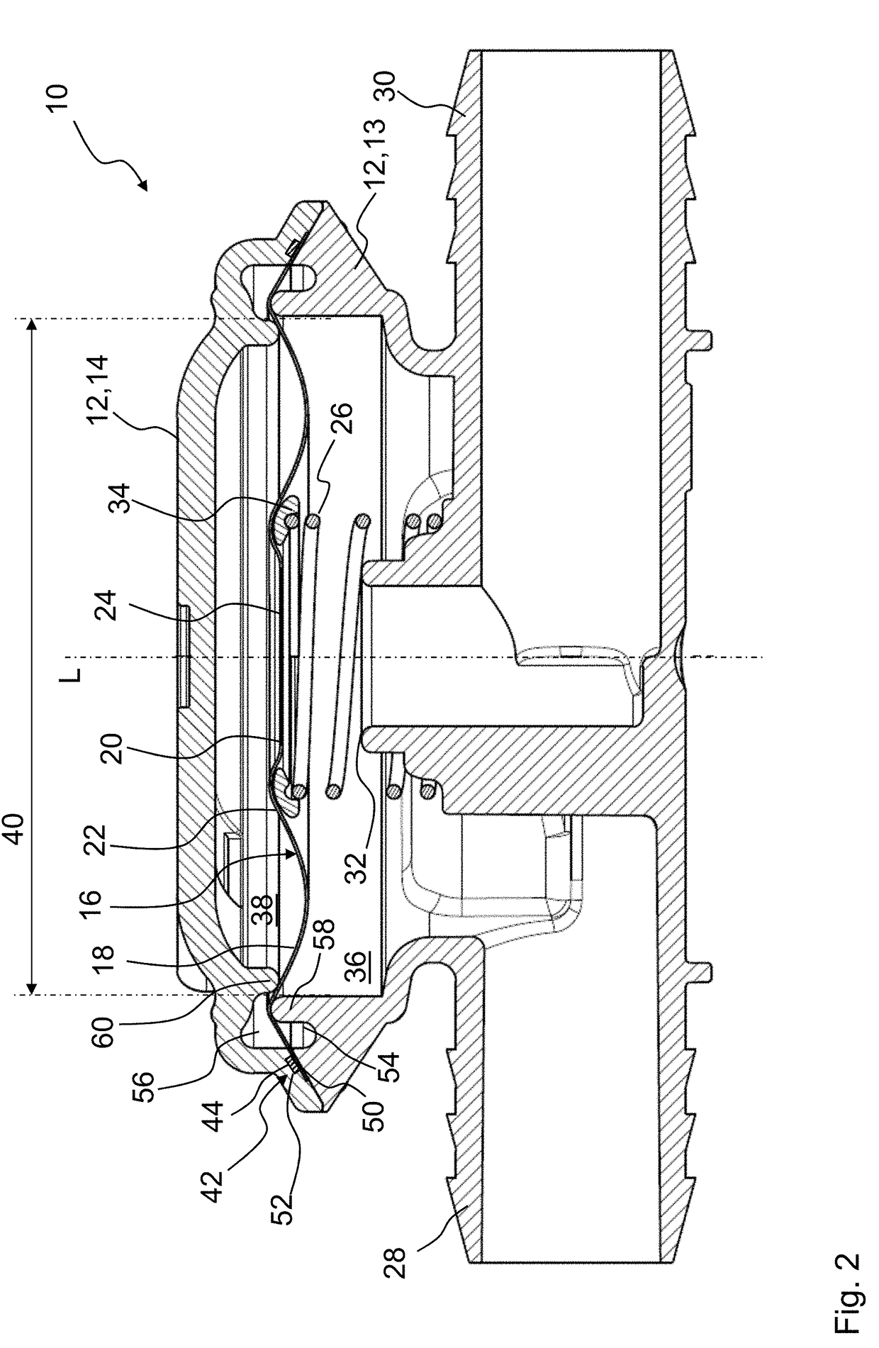 Unit for the regulation or control of a fluid pressure